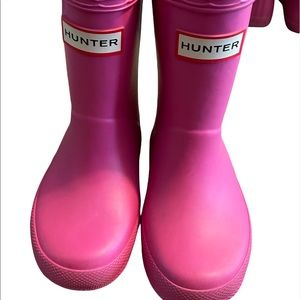 Hunter kids lipstick pink boots/Wellies size 6